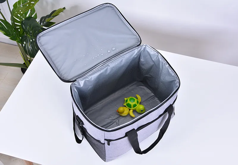 100% Eco Friendly Meal Prep Cool Bag Cold Thermo Food Delivery Bag Insulate Cooler Lunch Cooler Bag