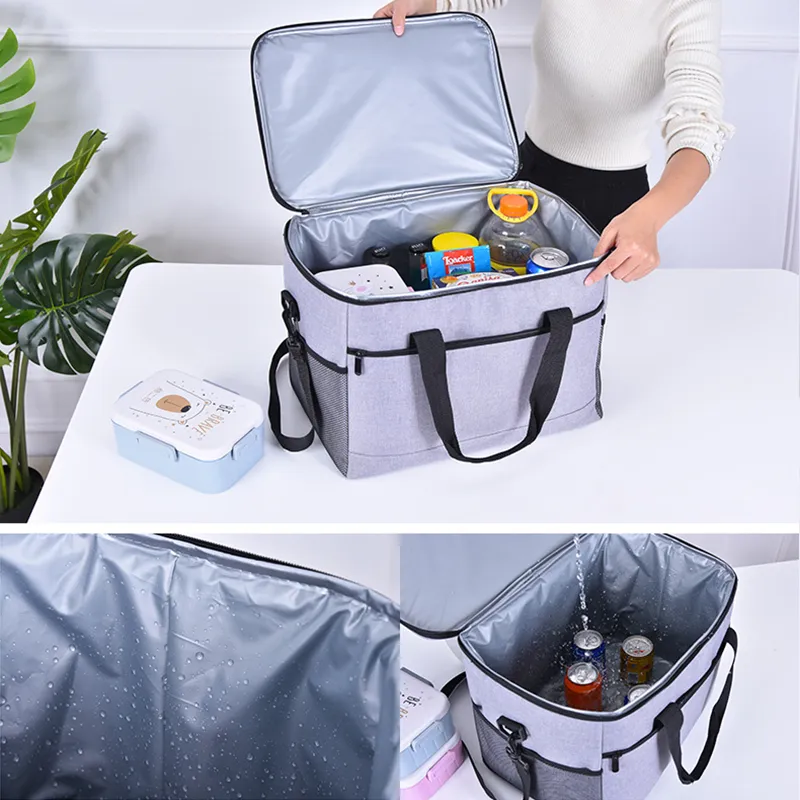 100% Eco Friendly Meal Prep Cool Bag Cold Thermo Food Delivery Bag Insulate Cooler Lunch Cooler Bag