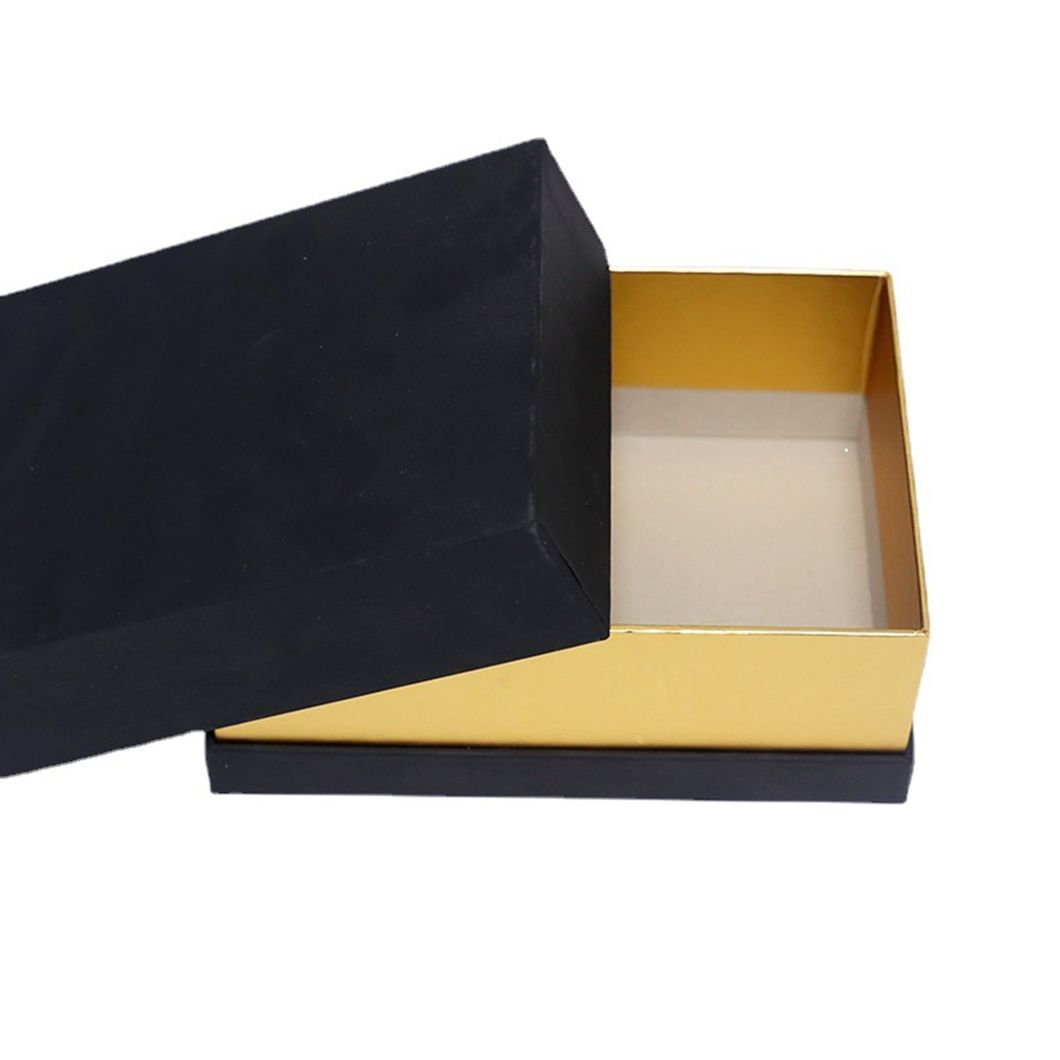 1300g Cardboard Black Cardboard Packaging Box with Custom Logo World Cover Middle Frame Gift Box