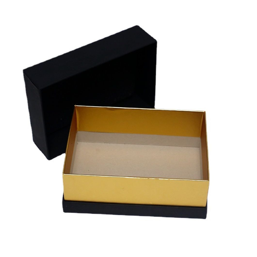 1300g Cardboard Black Cardboard Packaging Box with Custom Logo World Cover Middle Frame Gift Box