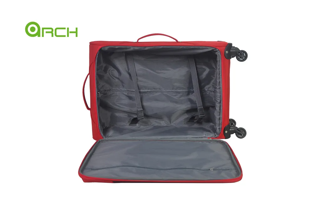 20" 24" 28" 3PCS Set Trolley Case Light Weight Luggage with Two Front Pockets and 4 Spinner Wheels