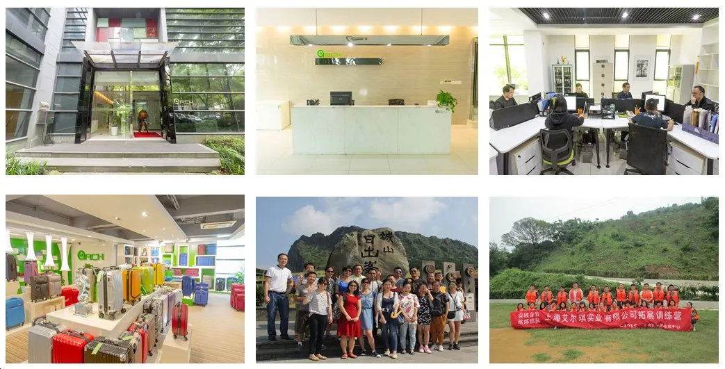 20" 24" 28" 3PCS Set Trolley Case Light Weight Luggage with Two Front Pockets and 4 Spinner Wheels