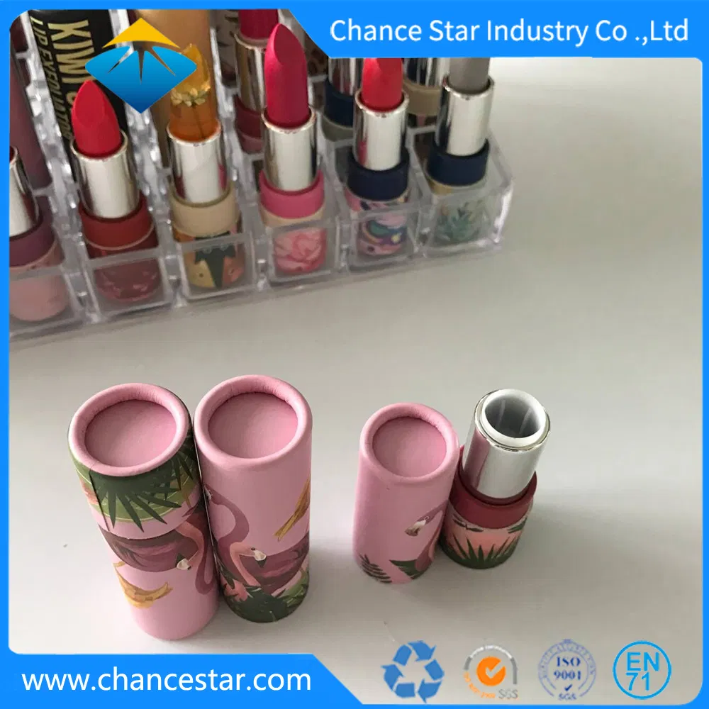 2021 New Fancy Paper Round Biodegradable Lipstick Tube