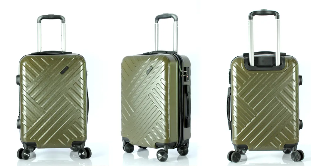 2019 New Travel Luggage ABS+PC Trolley Suitcase with Spinner Wheels