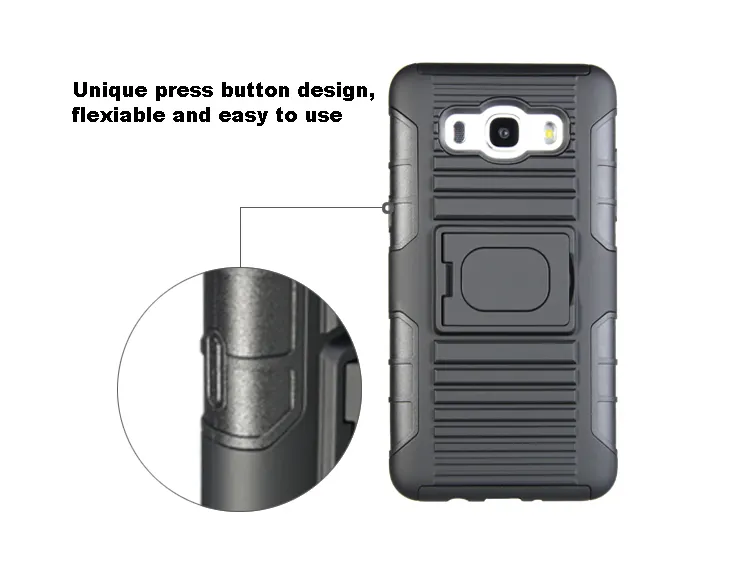 3 in 1 Combo Holster Armor Case for Samsung Galaxy J5 2016/J510