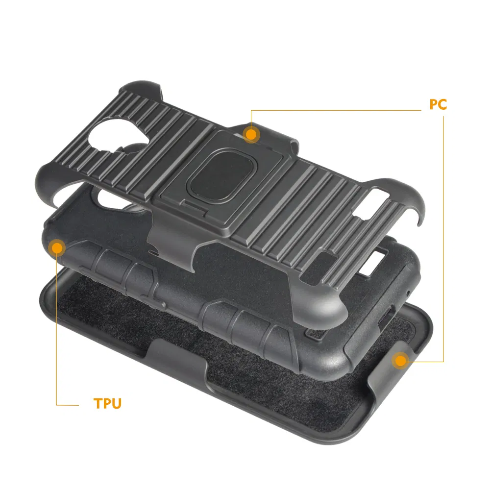 3 in 1 Combo Holster Belt Clip Ring Kickstand Fit for Car Magnetic Mobile/Cell Phone Holder for Zte Blade A520