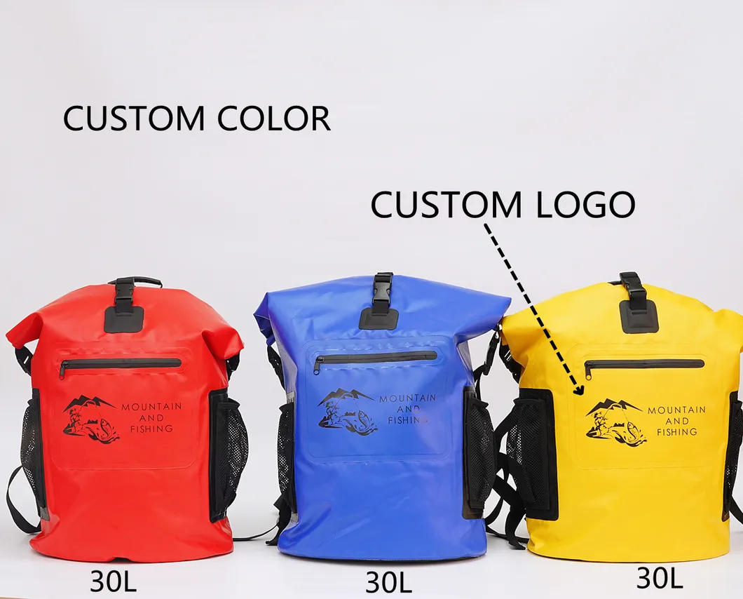 30L Red Outdoor Backpack Climbing Fishing Waterproof Bag