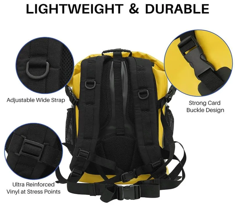 30L Red Outdoor Backpack Climbing Fishing Waterproof Bag