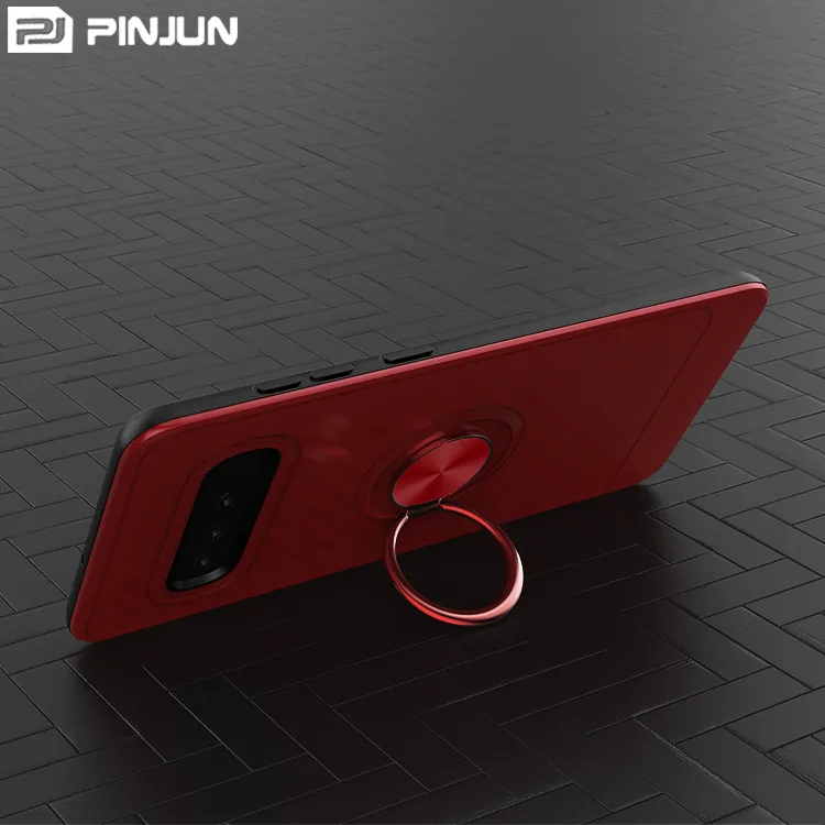 360 CD Metal Ring Phone Holder Case for Samsung Galaxy S10 S10e S10p