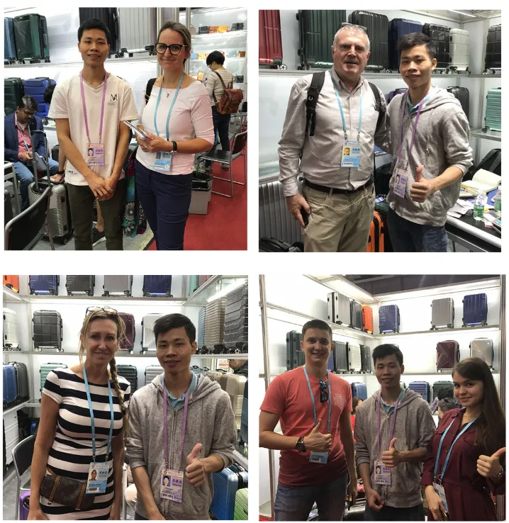 4 Wheels ABS Luggage Trolley Bags for Men Woman Children