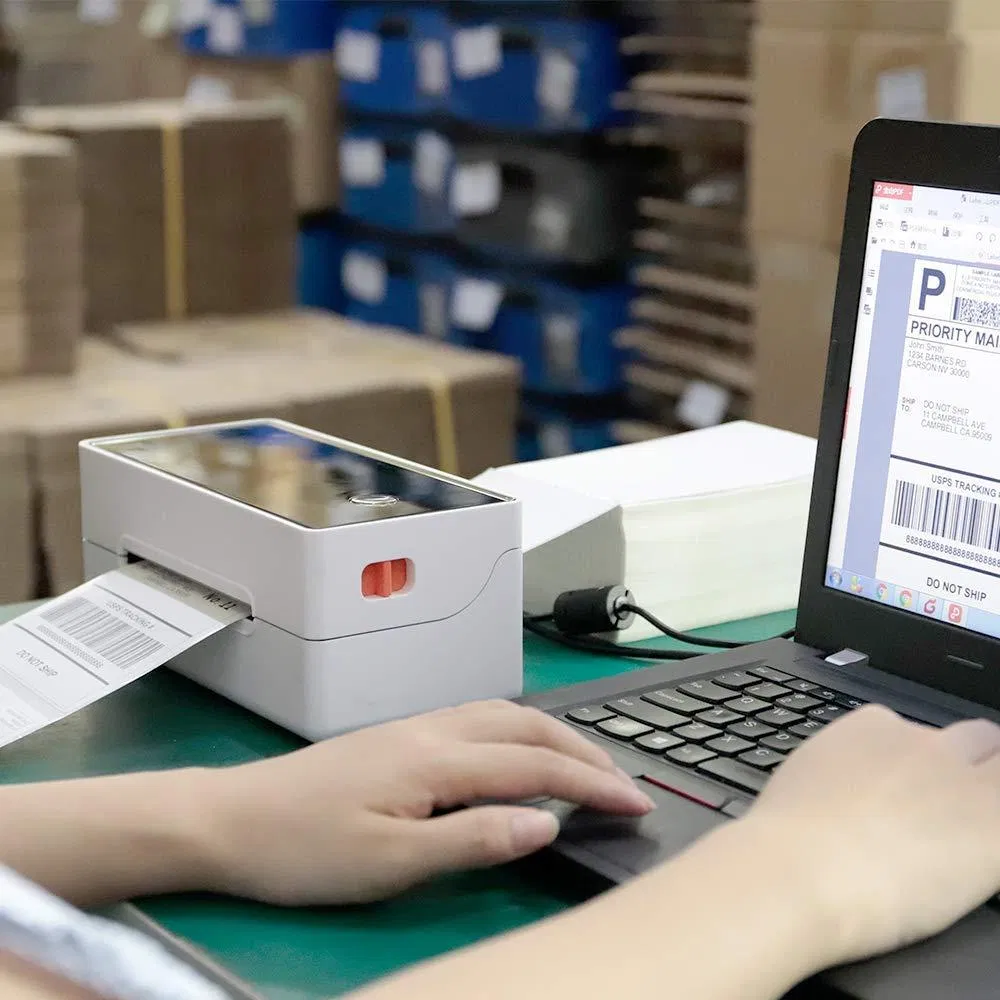 A6 Fanfold Thermal Label 500PCS Stack Waybill Waterproof Thermal Ship