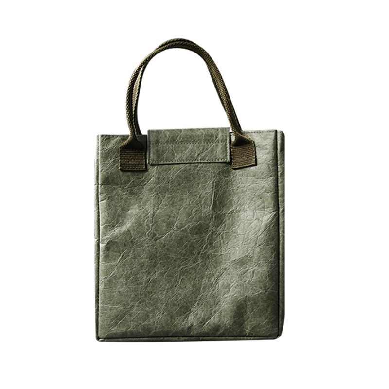 Adult Children Eco Friendly Washable Tyvek Paper Tote Lunch Bag for Office, Custom Logo Portable Lunch Box Bag