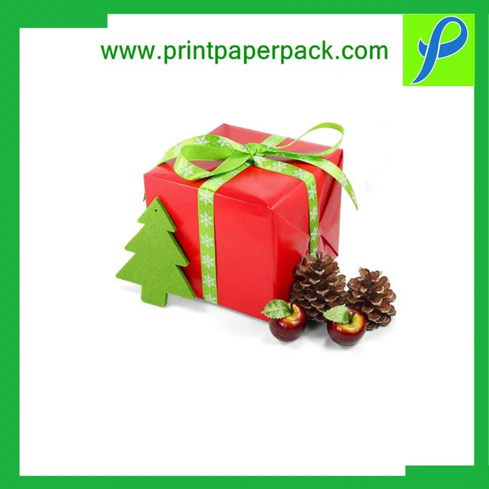 Bespoke Cute Christmas Gift Paper Box with Bow Tie