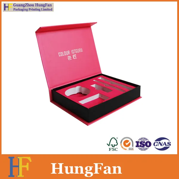 Black Cardboard Packing Storage Paper Gift Box with Insert