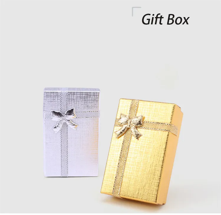 BSCI Disney Certified Factory Custom Gold and Silver Pearl Paper Ring Ear Ding Necklace Jewelry Box Paper Box
