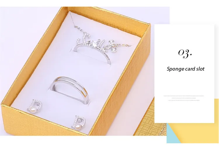 BSCI Disney Certified Factory Custom Ring Ear Ding Necklace Jewelry Box Paper Box