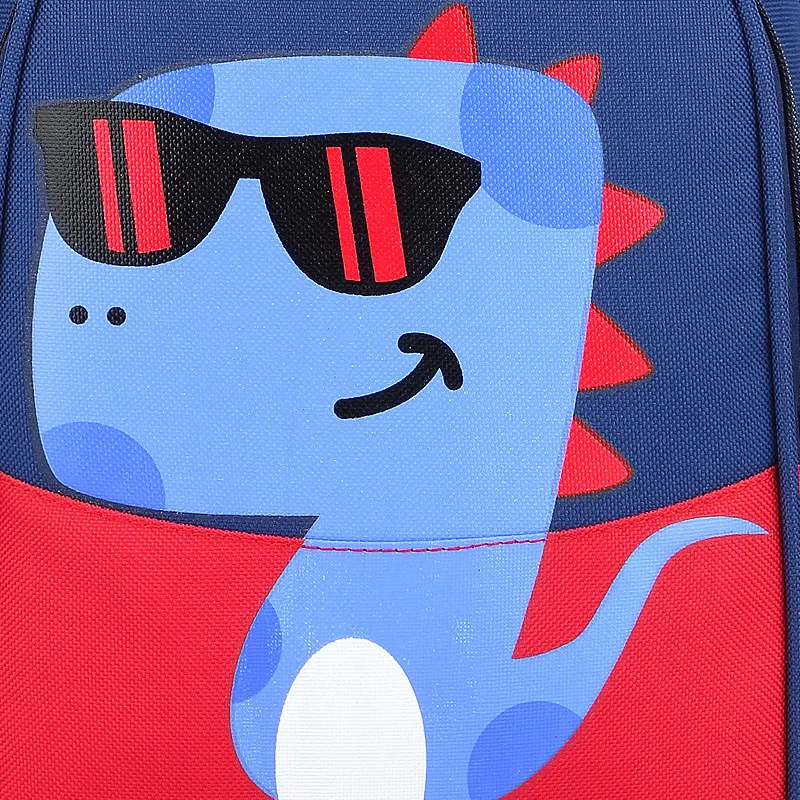 Children′s Bag New Nylon Backpack Cartoon Dinosaur Kindergarten Backpack Customized