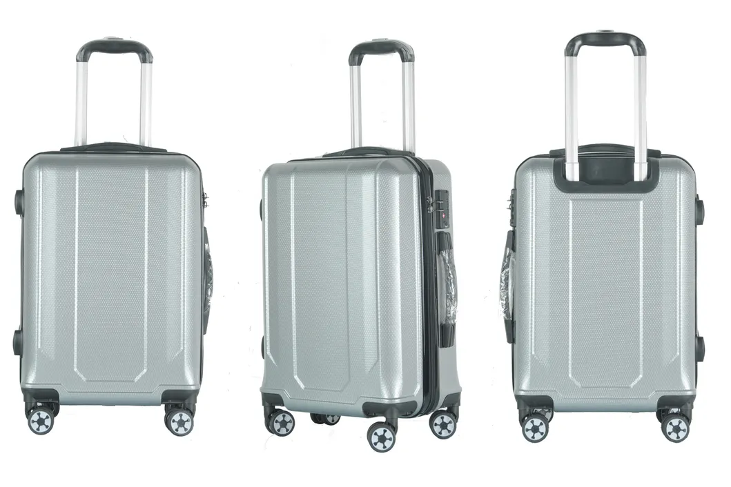 China Wholesale OEM Travel Luggage Set with Aluminum Trolley Spinner Suitcase