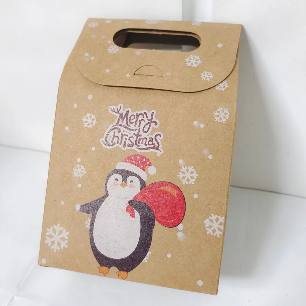 Christmas Candy Apple Gift Packaging Box Folding Small Fancy Carton Paper