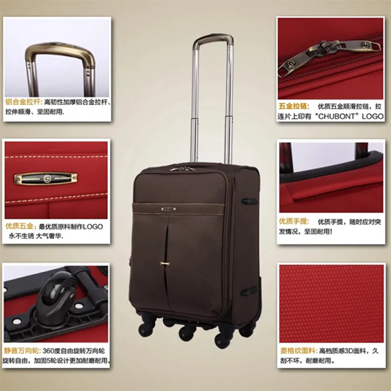 Chubount Hot Sell Purple Travel Luggage Baggage for Men and Women
