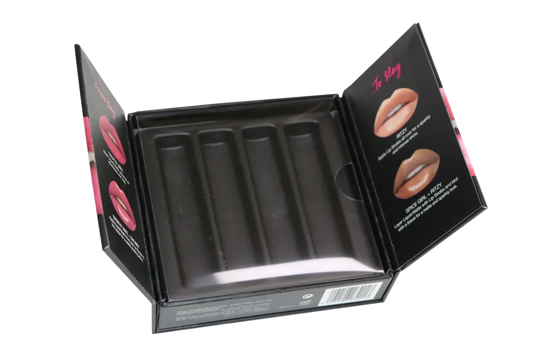 Cosmetic Box for Eyelashes Paperboard UV Coating Varnishing Vanishing Embossing Gold Foil Handmade Stamping Accept