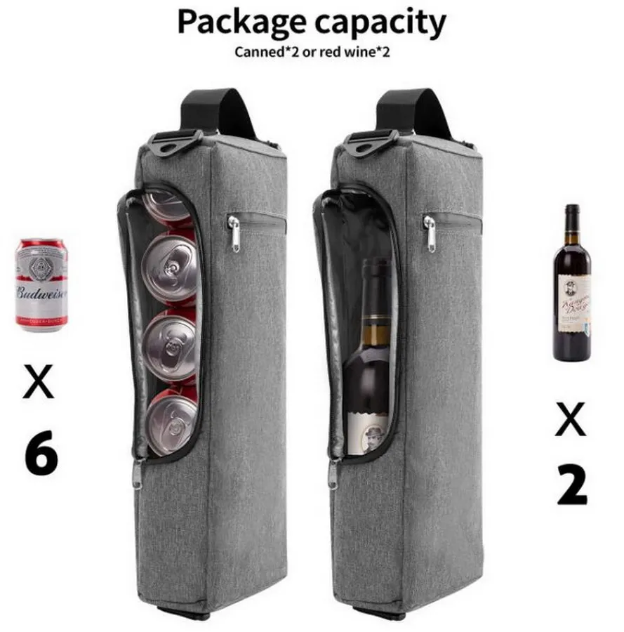 Custom Brand Waterproof Sport Gym Golf Bag Can Cooler Bag Thermal Leakproof Golf Insulated Wine Cooler Bag with Shoulder Strap