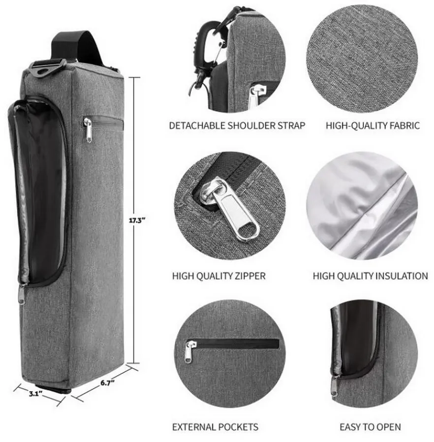 Custom Brand Waterproof Sport Gym Golf Bag Can Cooler Bag Thermal Leakproof Golf Insulated Wine Cooler Bag with Shoulder Strap