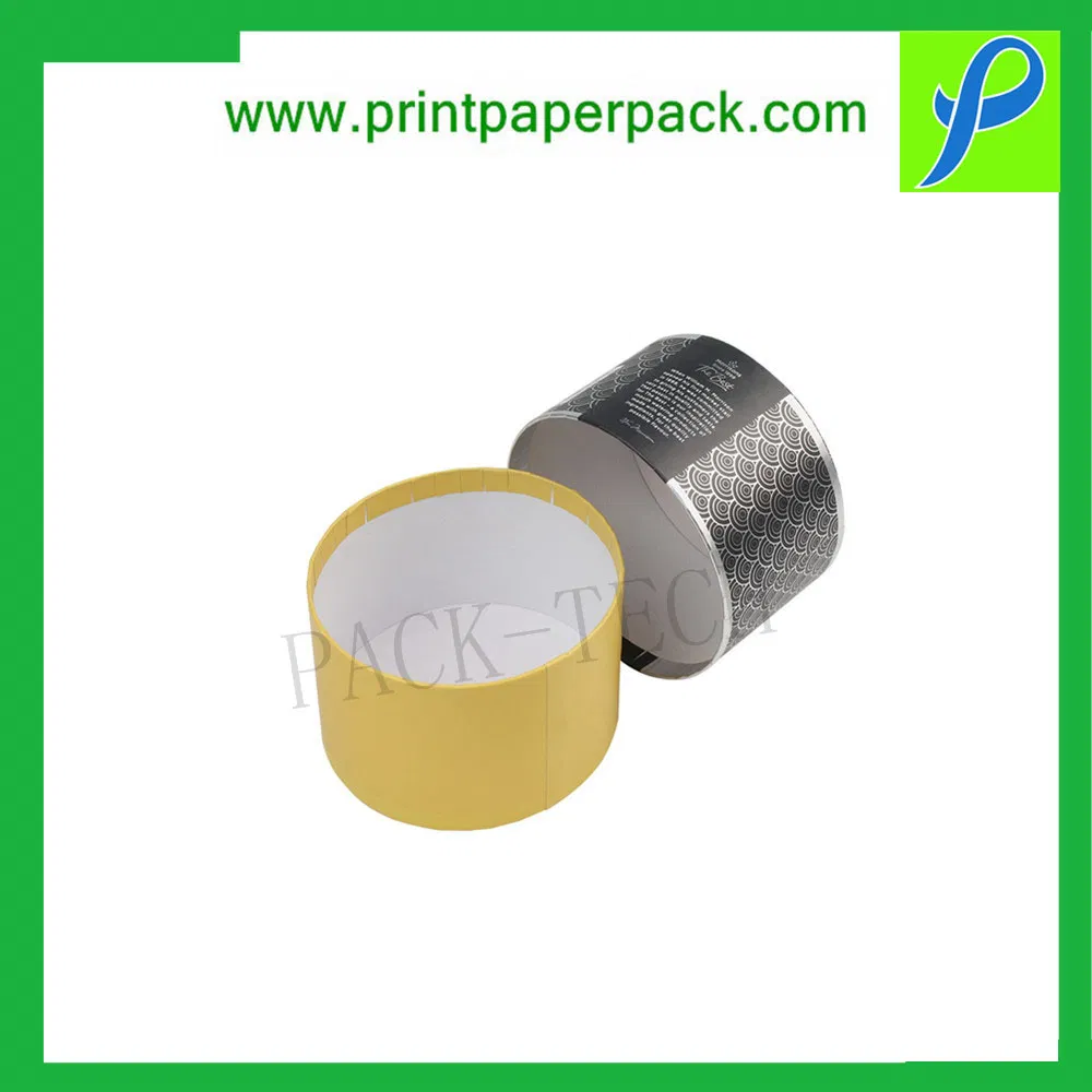 Custom Exquisite Cylinder Paper Box for Food / Health Care / Cosmetic Products Packaging