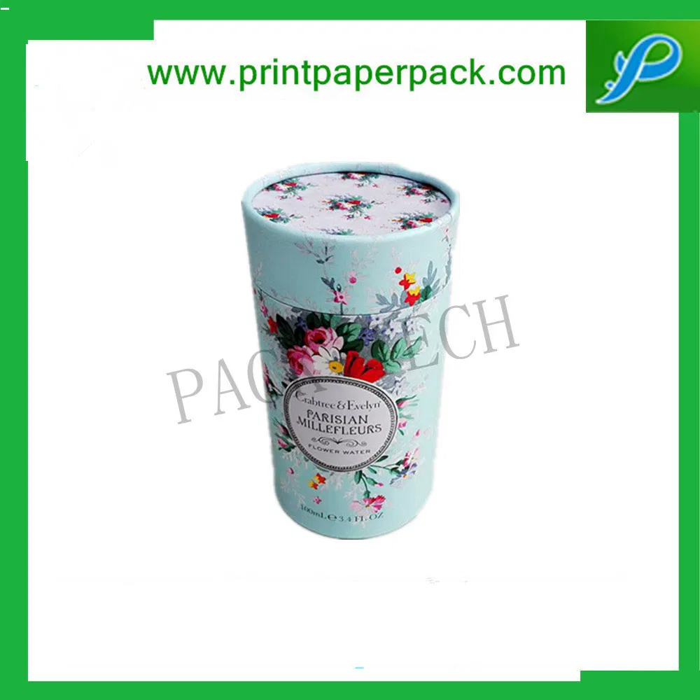 Custom Exquisite Cylinder Paper Box for Food / Health Care / Cosmetic Products Packaging