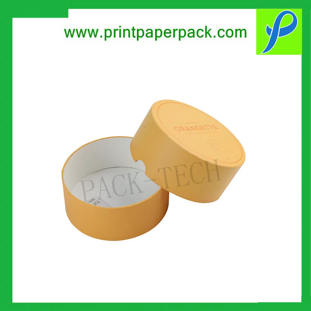 Custom Exquisite Cylinder Paper Box for Food / Health Care / Cosmetic Products Packaging