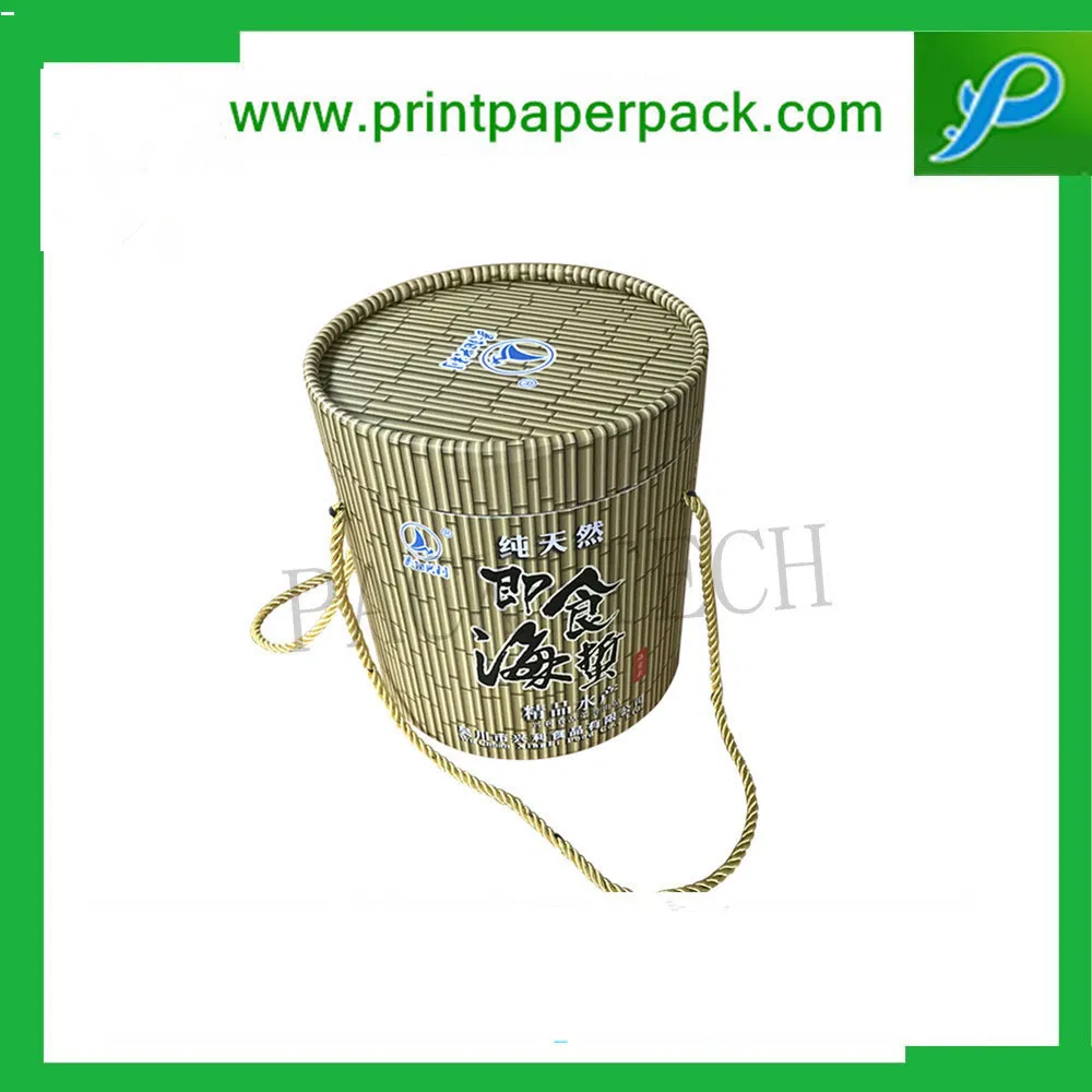 Custom Exquisite Cylinder Paper Box for Food / Health Care / Cosmetic Products Packaging