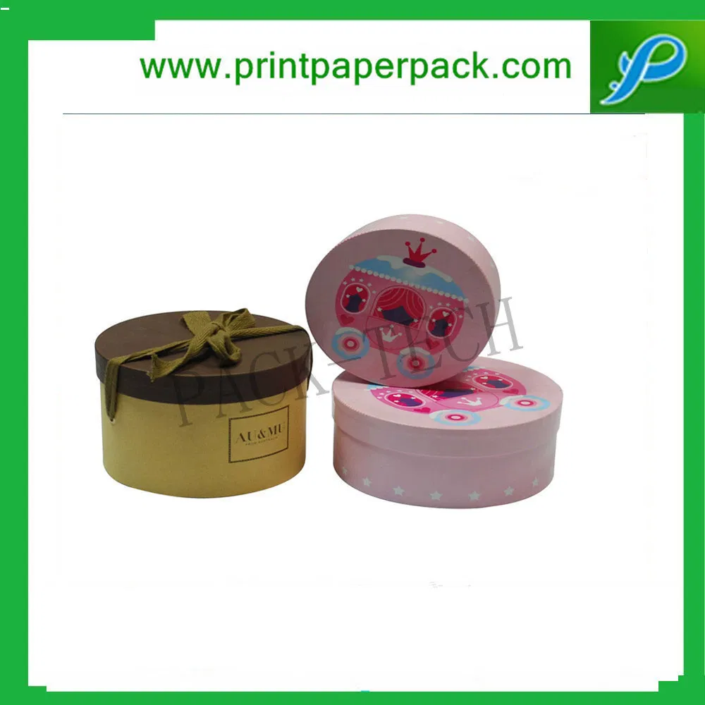 Custom Exquisite Cylinder Paper Box for Food / Health Care / Cosmetic Products Packaging