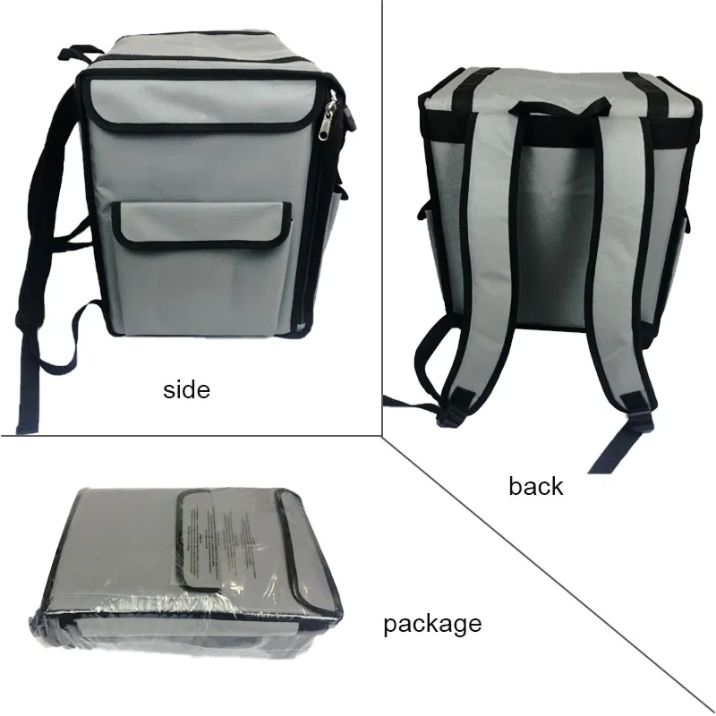 Custom Large Cooler Backpack Pizza Bag Heat Insulated Delivery Bag Pizza Food Box Backpack