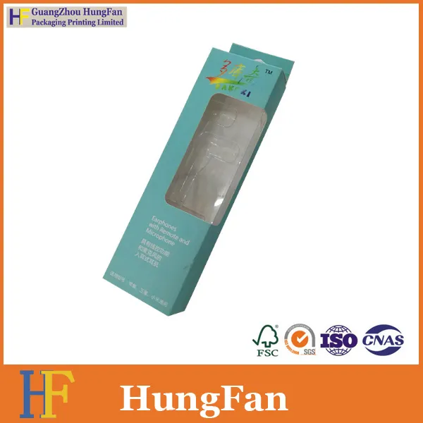 Custom Logo Gift Paper Package Box with PVC Window