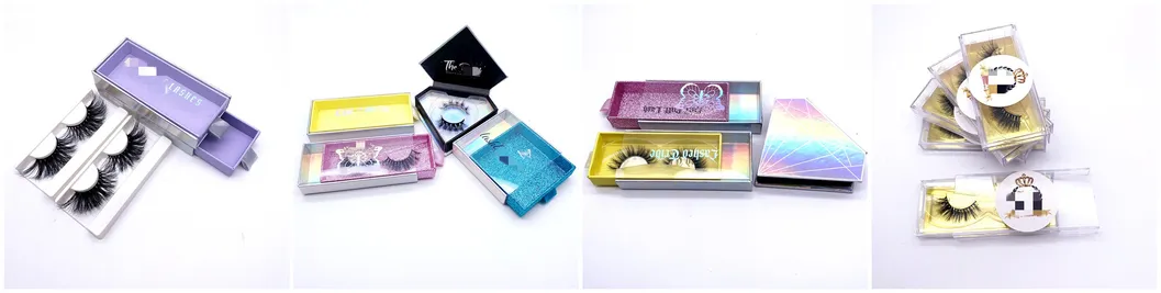Custom Logo Glitter Diamond Round Empty 25mm 3D 5D Lashes Boxes Dramatic Siberian Eyelashes Packaging