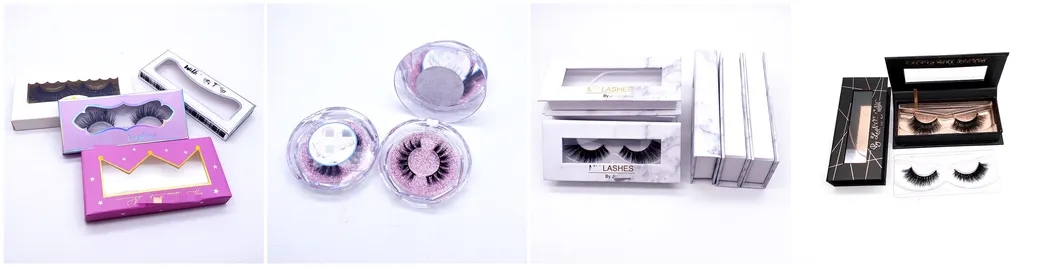 Custom Logo Glitter Diamond Round Empty 25mm 3D 5D Lashes Boxes Dramatic Siberian Eyelashes Packaging
