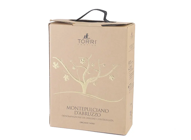 Custom Logo Printing Brown Kraft Paper Bag with Handle Recycle Paper Box for Wholesales