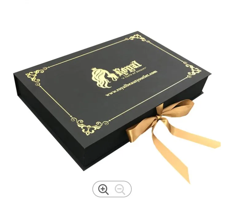 Custom Logo Rigid Paper Packaging Cardboard Matte Black Gift Box with Foam Insert