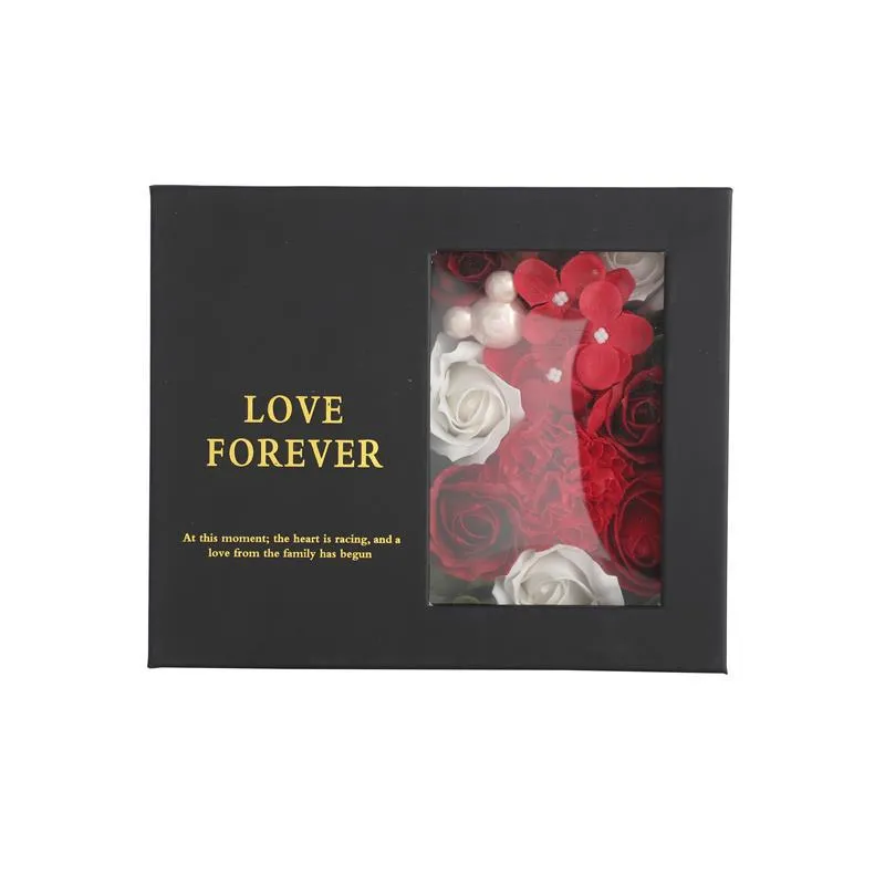 Custom Luxury Foldable Cardboard Cosmetics Makeup Jewelry Clothes Magnetic Paper Gift Box for Wedding Party Festival Gift Packaging with Ribbon