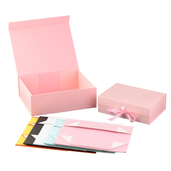 Custom Luxury Paper Magnet Foldable Folding Magnetic Gift Box Garment Apparel Clothing Packaging Box