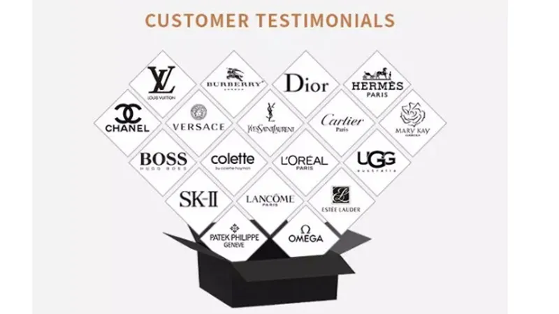 Custom Pink Small Paper Packaging Folding Boxes with Hot Gold Logo