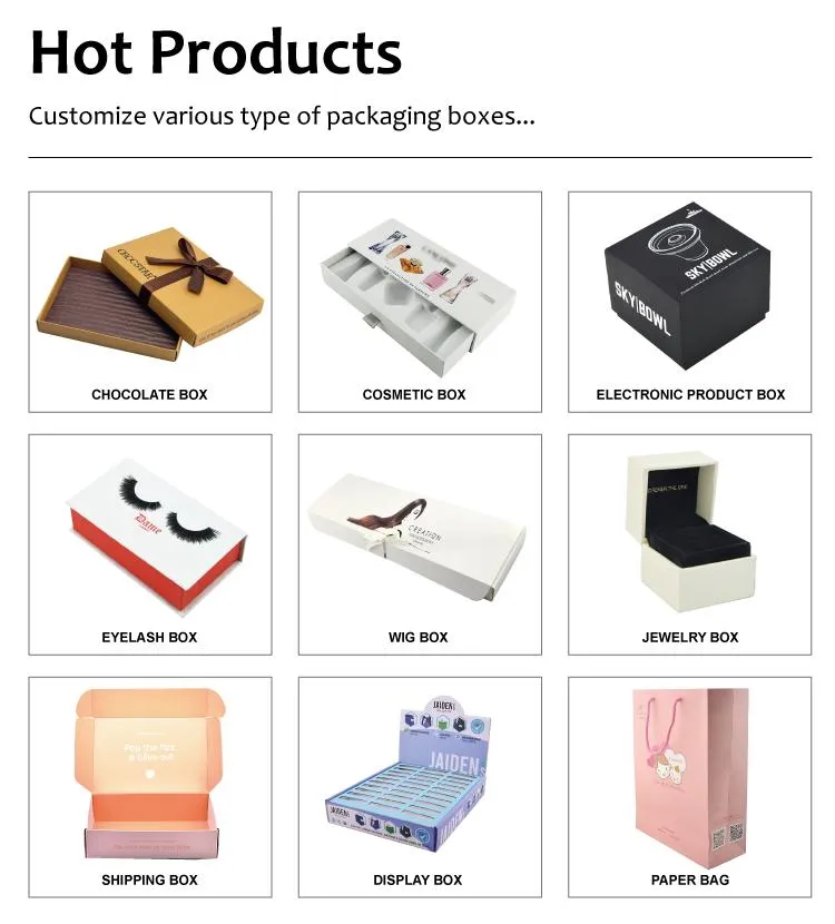 Custom Printed Packaging Luxury Jewelry Gift Black Corrugated Mailer