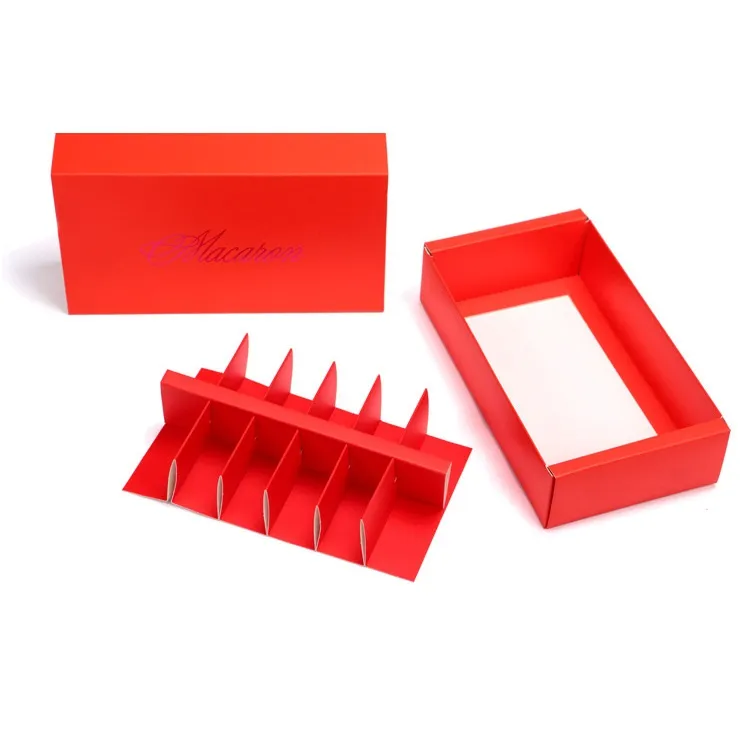 Custom Printed Paper Cardboard Macaroon Packing Food Box