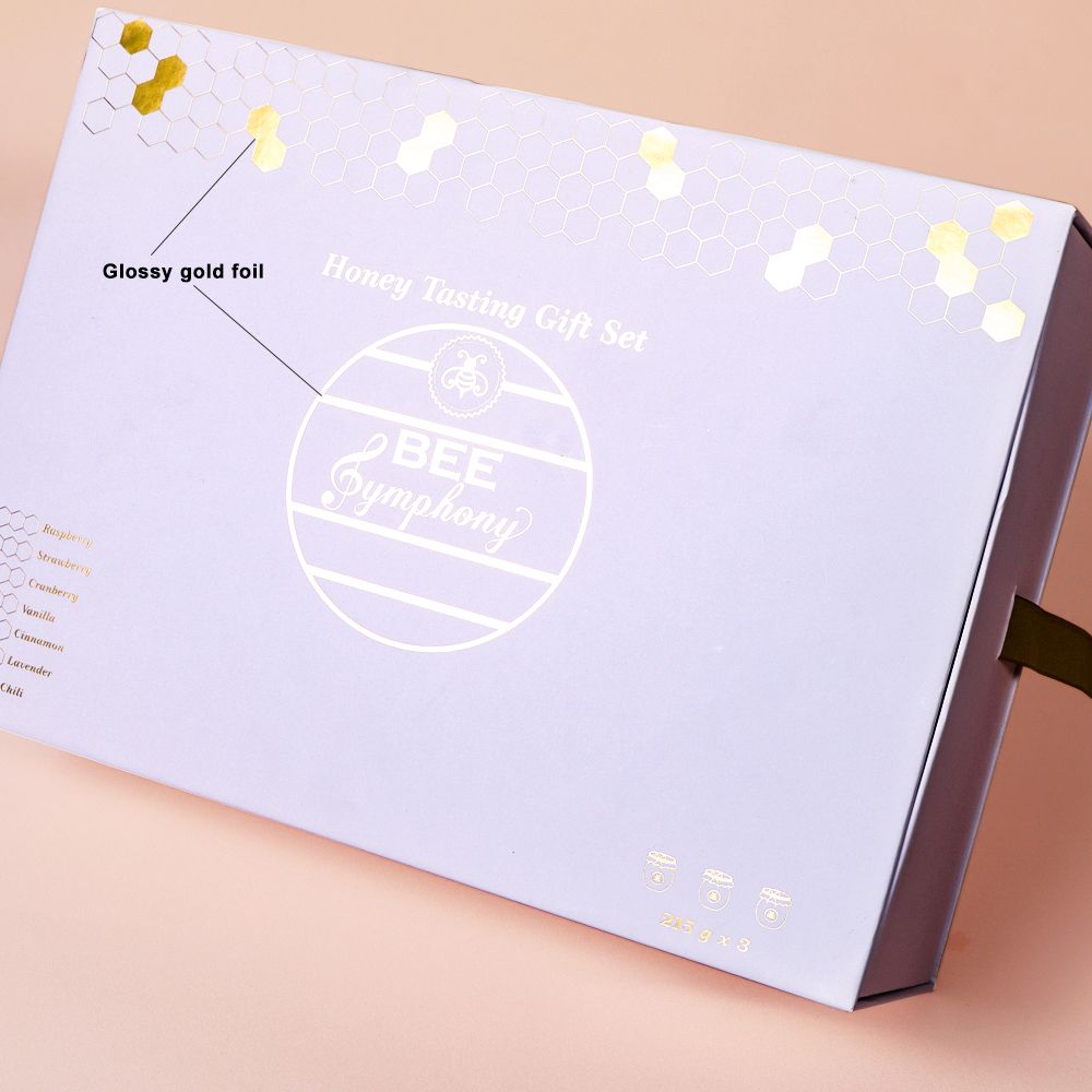 Custom Printed Sliding Type Honey Bottle Packaging Paper Drawer Gift Box for Health Care Products