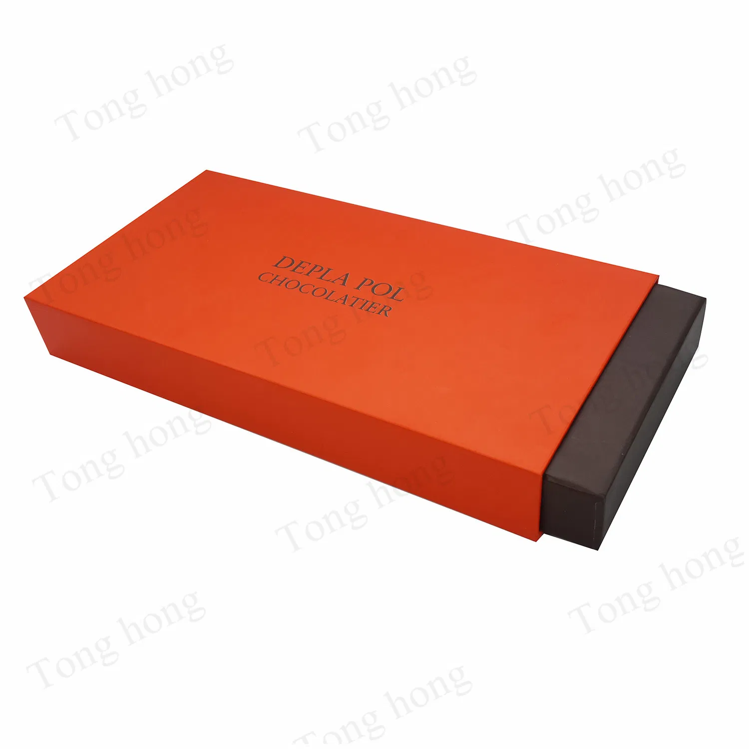 Custom The Hot Sale in The Middle East Orange and Brown Chocolate Drawer Paper Packaging Box