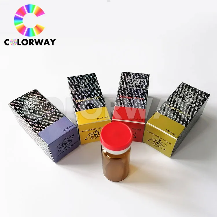 Custom UV Offset Printed Hologram Gold Silver Hot Foil Stamping Corrugated Cardboard Perfumes Cosmetics Packaging Paper Boxes with Paper Insert and PVC Window