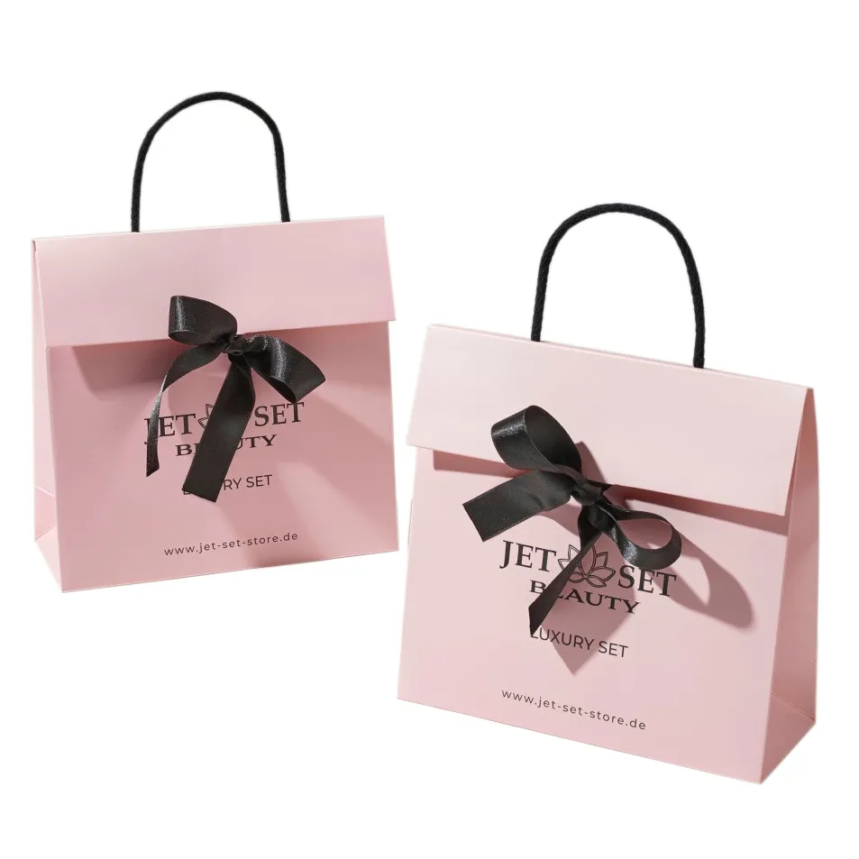 Customized Shopping Bags Paper Twisted Carrier Paper Color Recycle Handle Bag