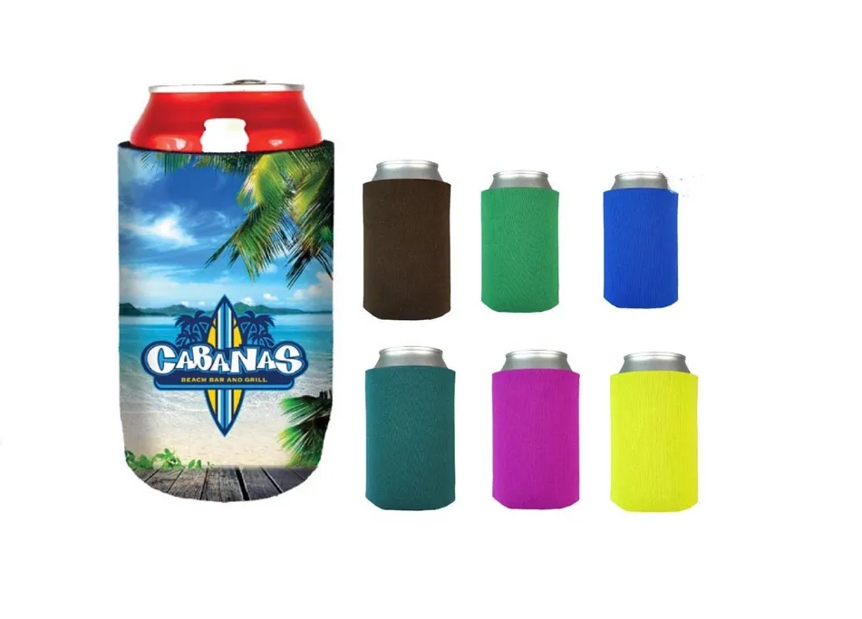 Design Beer Bottle Cooler Coozy Drink Neoprene Sublimation Can Coozies Blank Slim Slap for Cans Cooler Insulated Custom Logo