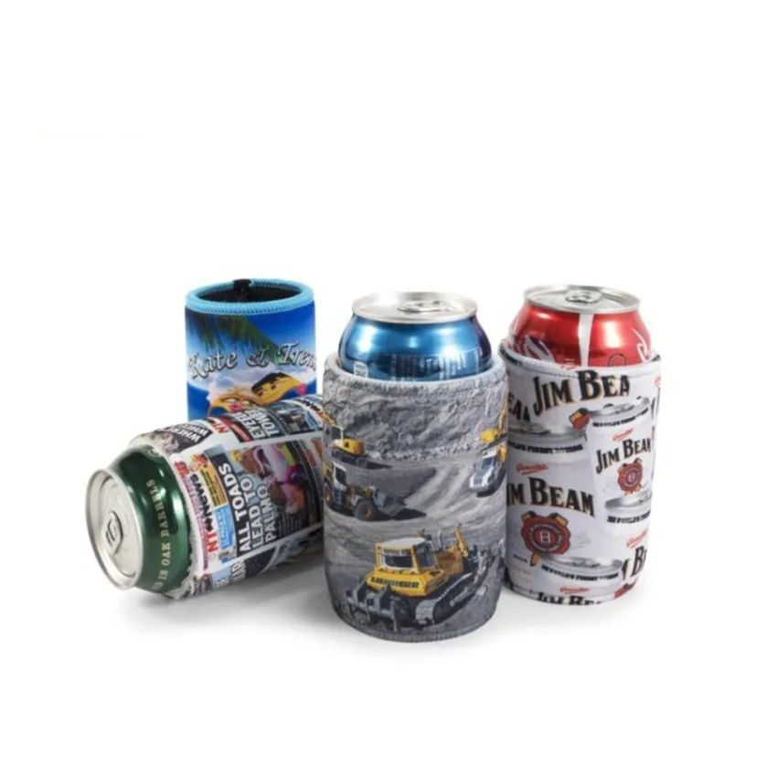 Design Beer Bottle Cooler Coozy Drink Neoprene Sublimation Can Coozies Blank Slim Slap for Cans Cooler Insulated Custom Logo