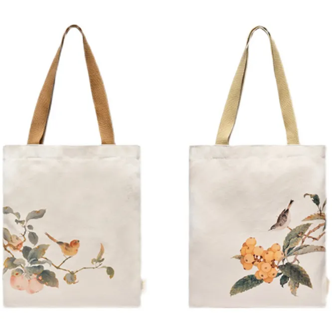 Eco Friendly Reusable Carrier Bag /Calico Cloth Carry Bag /100% Natural Organic Cotton Bag/ Canvas Handbag Bags/Bolsas De Algodo